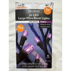 50 Purple String lights LED New In Package